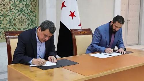 توقيع اتفاق تاريخي بين الحكومة السورية المؤقتة وقوات سوريا الديمقراطية، مع التركيز على دمج المجتمع الكردي في مؤسسات الدولة.
